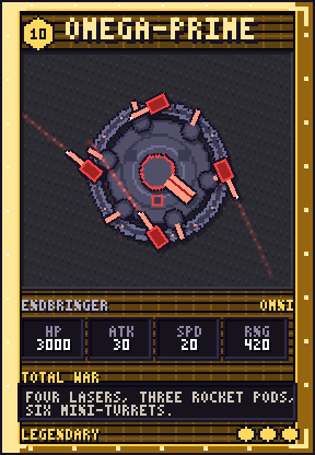 Omega-Prime — Legendary unit card